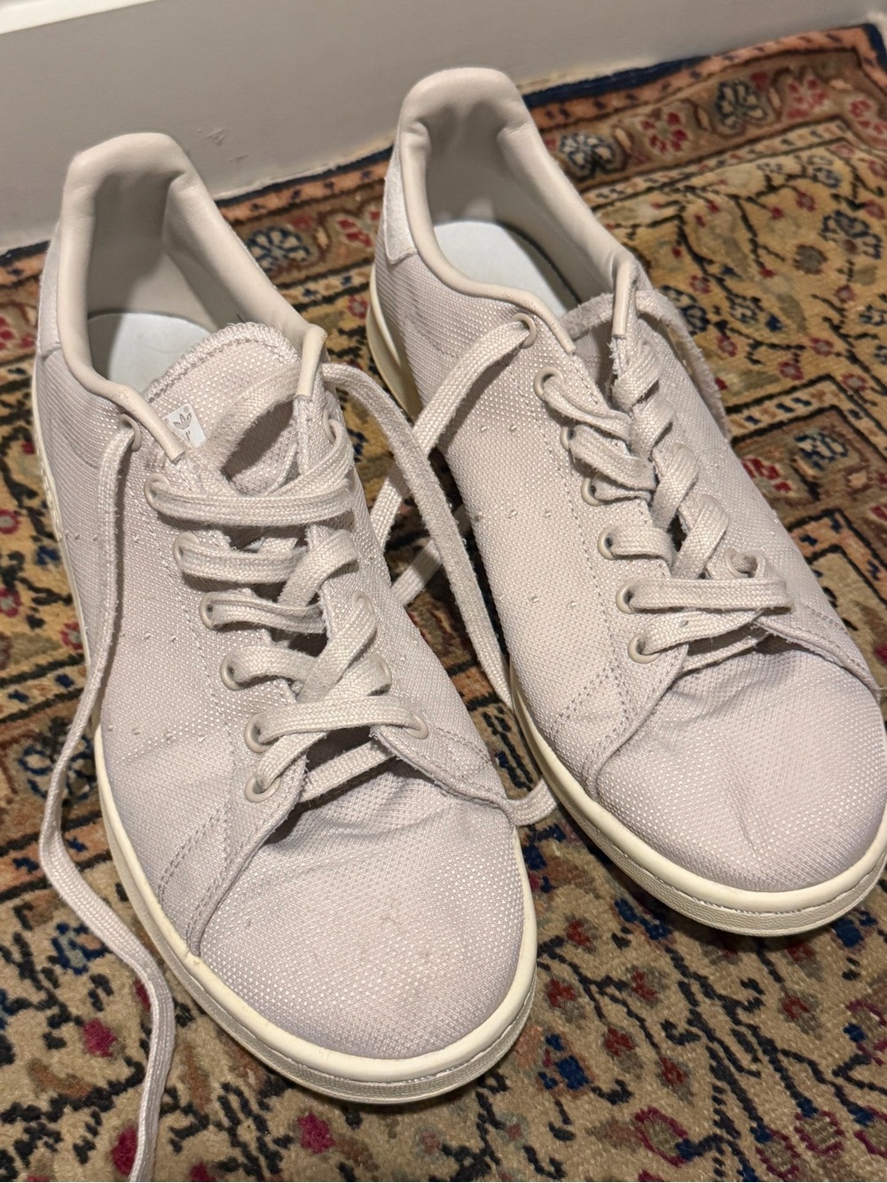 Adidas Men's Casual Canvas Sneakers in Light Beige Sz 9.5